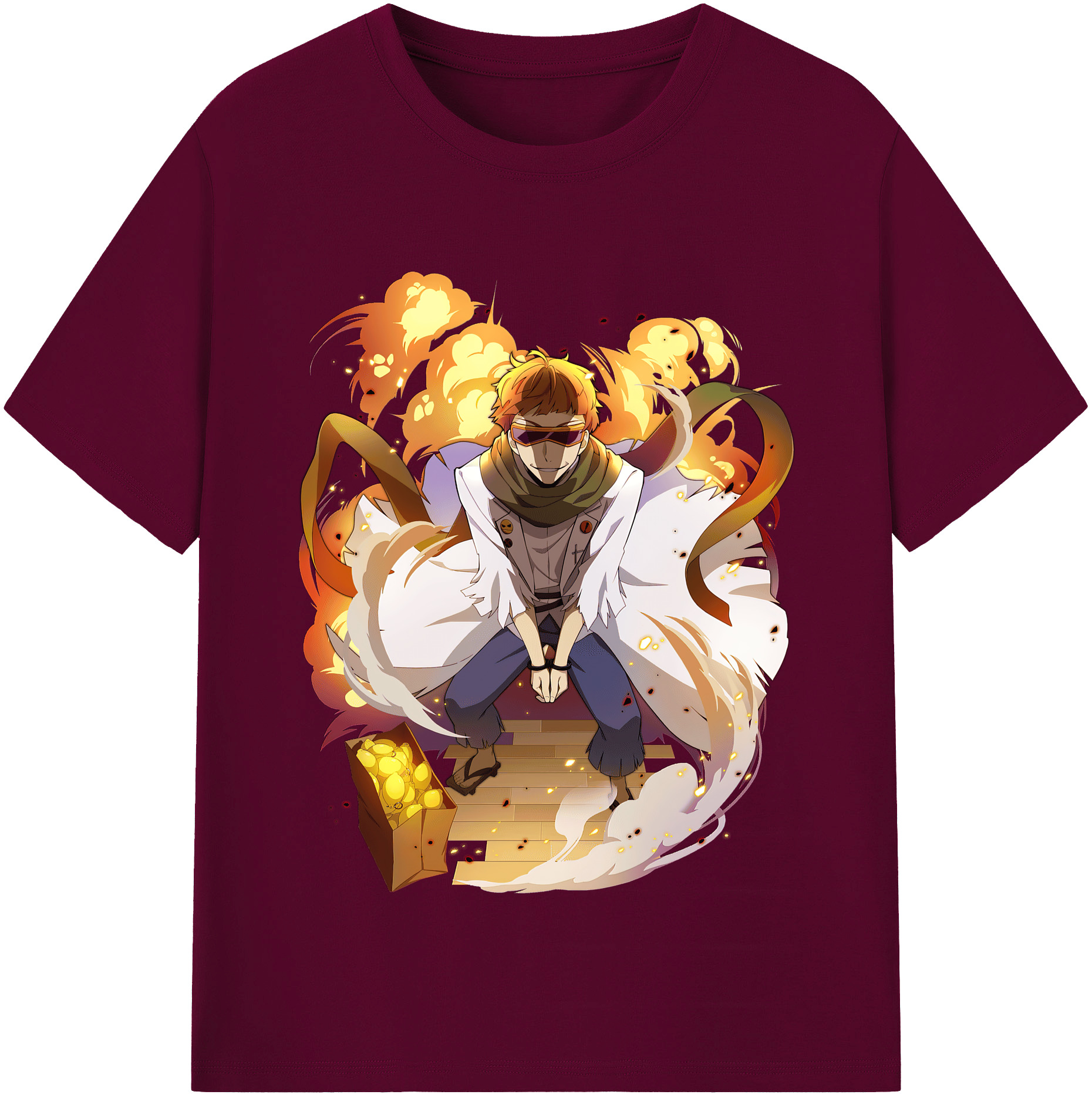 （画像用） 文豪ストレイドッグス Bungo Stray Dogs レディースカジュアルプリントTシャツ（綿100％）